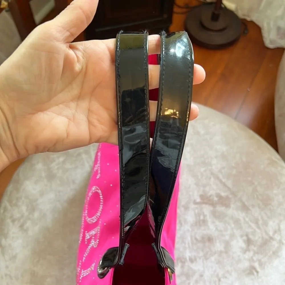 Victoria’s Secret EUC #barbiecore Pink Satin Tote Weekender Beach Bag EUC